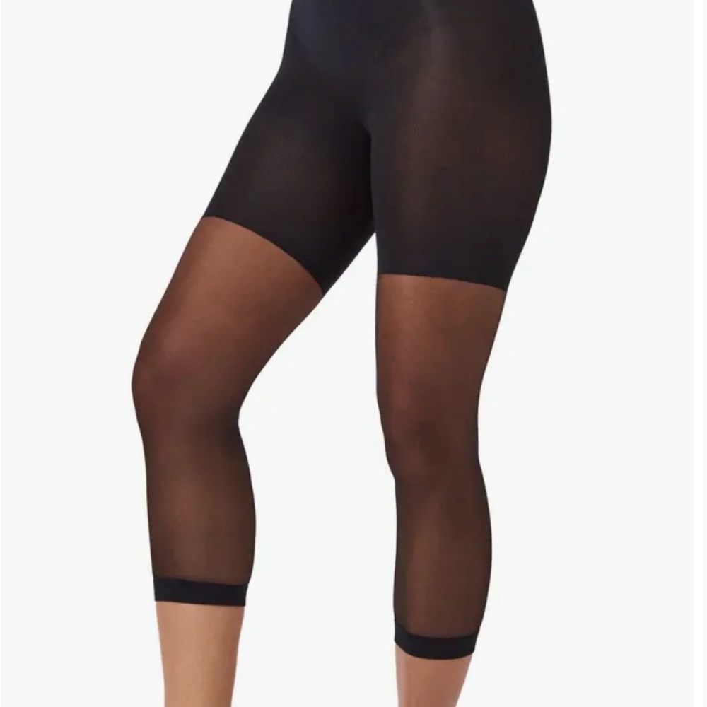 SPANX Black Mid-Thigh Shaping Sheers